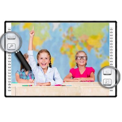 Tableau blanc interactif avec une résolution de 32768*32768, 10 points de contact et technologie tactile infrarouge