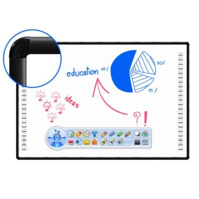 Tableau blanc interactif intelligent avec technologie infrarouge tactile 10 points et compatibilité multi-OS pour l'éducation et les affaires