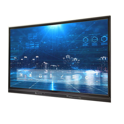 55 65 75 86 verre trempé interactif de tableau blanc de Wifi OPS IR de pouce