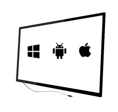 86&quot; cadre multi recouvert infrarouge du contact IR pour annoncer le kiosque ou l'écran de TV