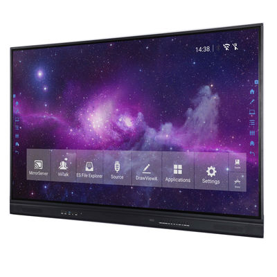 Aluminium interactif optique anti-éblouissant du tableau blanc 65in de miroir en verre