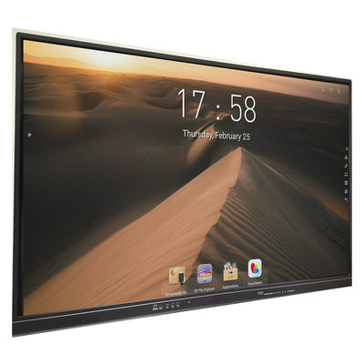 65 écran interactif du tableau blanc 4K DLED du verre trempé IR de pouce 4mm