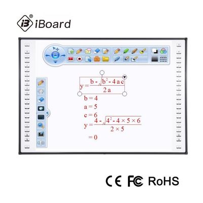 82-120 tableau blanc interactif infrarouge noir 1855x1280mm de 16h10 de 16:9 de 4:3 de certificat de la CE de pouce pour l'éducation d'école