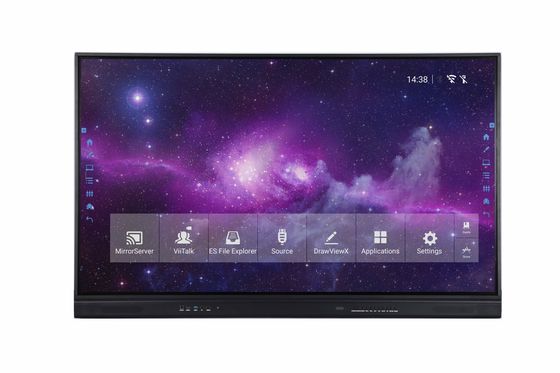 Écran tactile interactif 4K infrarouge de cadre en aluminium ultra mince interactif de tableau blanc d'IR LED