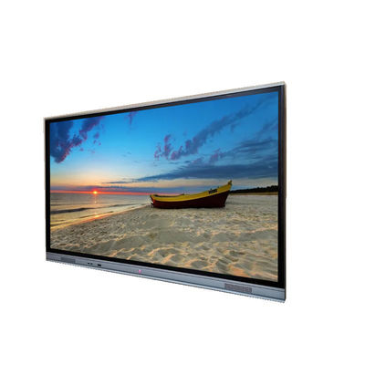 Tableau blanc interactif 4K IFPD Moniteurs intelligents Affichage à écran tactile multi avec caméra et micro Tout en un ordinateur pour l'école