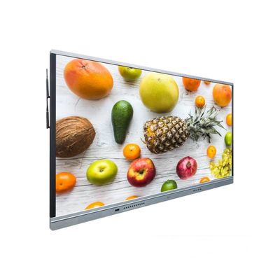 Tableau blanc interactif 4K IFPD Moniteurs intelligents Affichage à écran tactile multi avec caméra et micro Tout en un ordinateur pour l'école