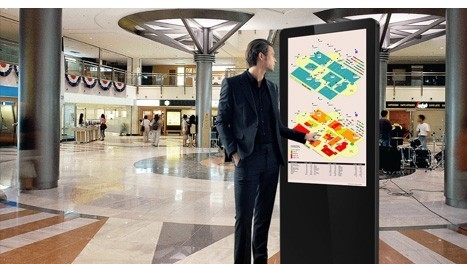 Le type multi panneau du contact A de nouvelle conception d'affichage à cristaux liquides a mené le kiosque d'écran tactile de kiosque d'affichage numérique pour la publicité