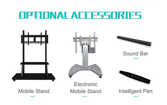 moniteur interactif de l'écran tactile 3840x2160, cadre en aluminium, infrarouge, pour Eduation