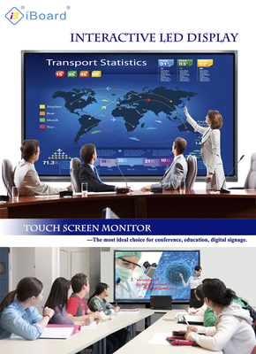 Affichage interactif interactif de pouce LED du tableau blanc 350cd/m2 86 d'IBoard Android LED