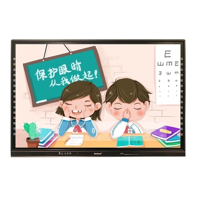 Moniteur à écran tactile interactif de 86 pouces Tableaux interactifs avec support mobile