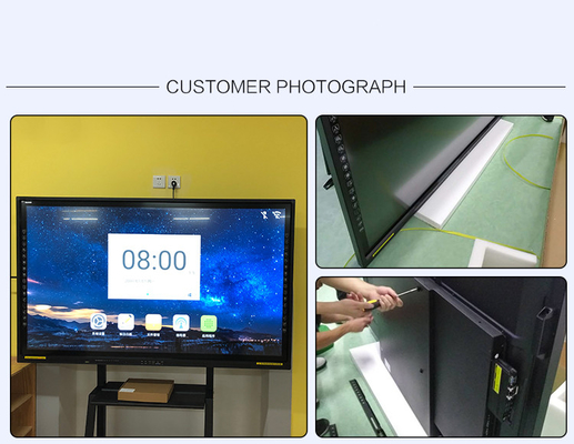 IBoard Portable Interactive Flat Panel Noir Mini intégré OPS I7 I5 Génération Intel Core