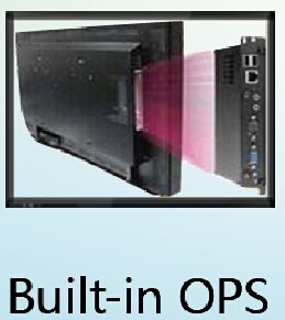 IBoard Portable Interactive Flat Panel Noir Mini intégré OPS I7 I5 Génération Intel Core