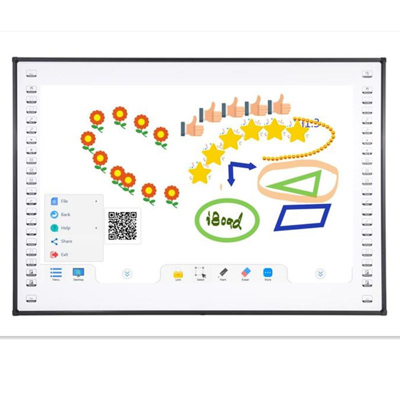 81 pouces tableau interactif 10 points de contact points nano en acier Surface