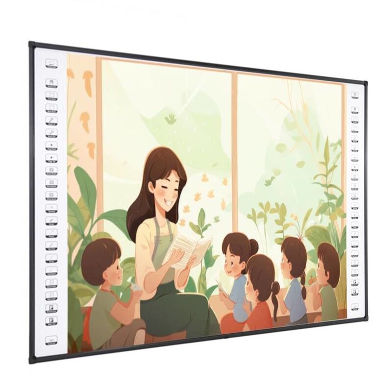 Tableau blanc interactif infrarouge de 82 pouces avec 10 points tactiles et port USB pour salle de classe intelligente