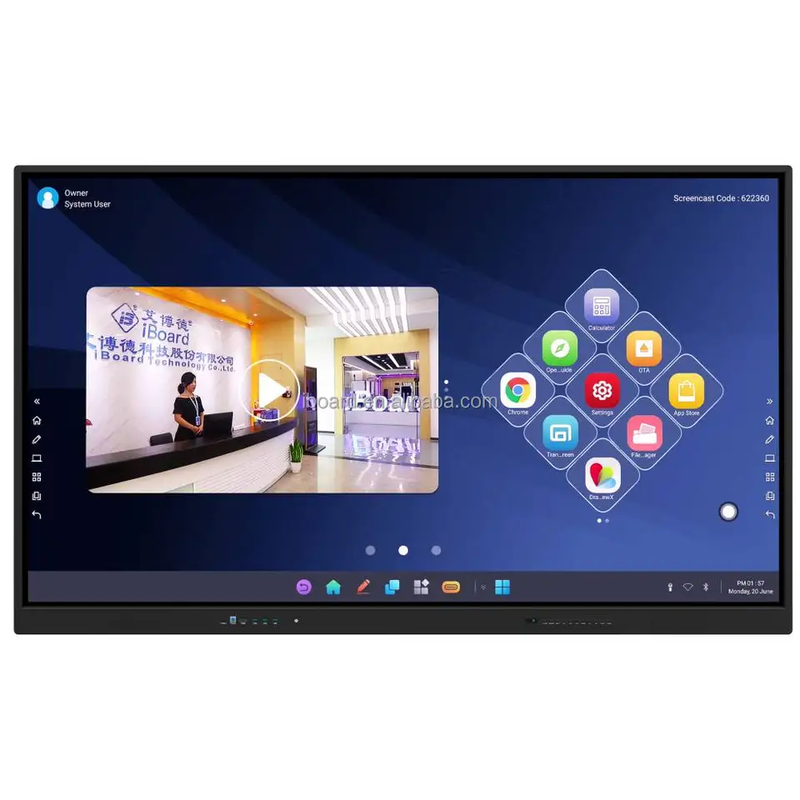 Mac OSX 10.6/10.7/10.8/10.9/10.14 Moniteur d'écran tactile interactif pour le système Android 13