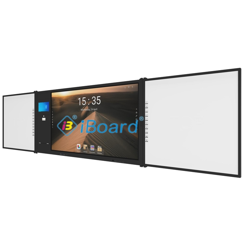 Tableau interactif 4K Ultra HD avec haut-parleurs intégrés sur un panneau Grade AG pour des présentations attrayantes