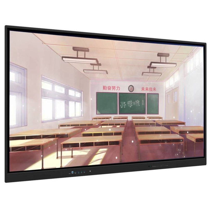 86 pouces Android 13 20 points tactiles 220V alimentation électrique interactif écran tactile 4K tableau blanc avec caméra micro pour l'éducation