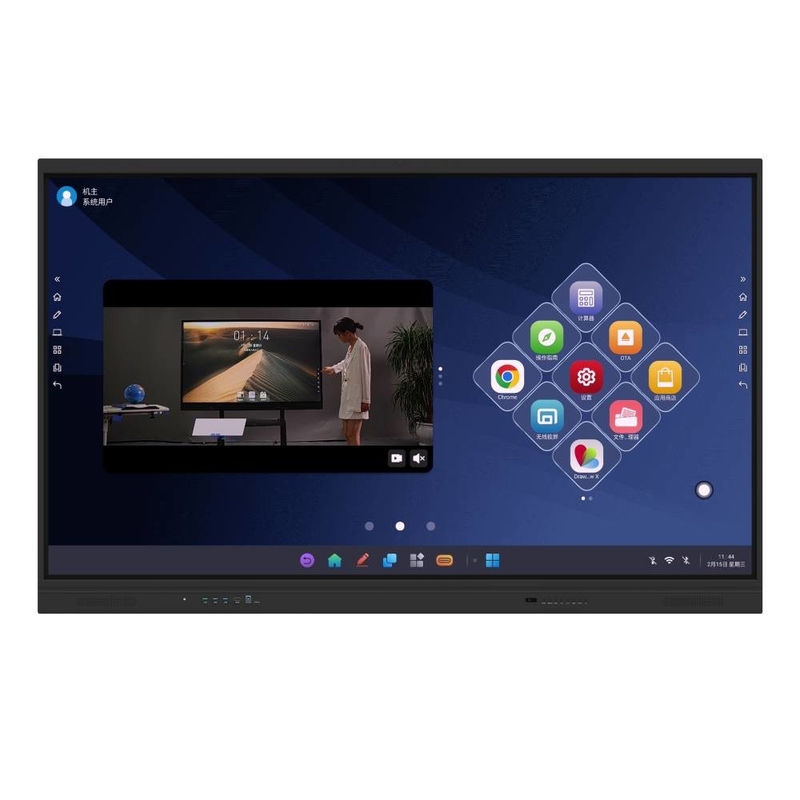 Tableau blanc interactif IR EDLA Google certifié Android noir OPS 40 points Moniteur avec capteur de lumière NFC Pour les écoliers