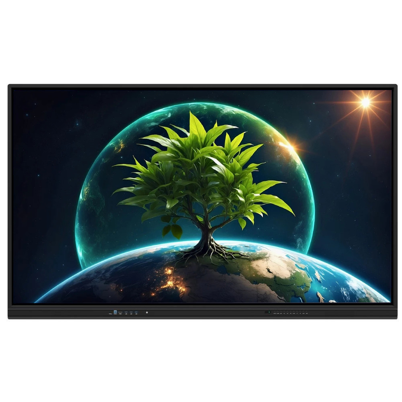 LCD Smart Board 86 pouces Android 14 avec 8+128G 40 points tactiles wifi bt hdmi logiciel calibré pour les bureaux scolaires