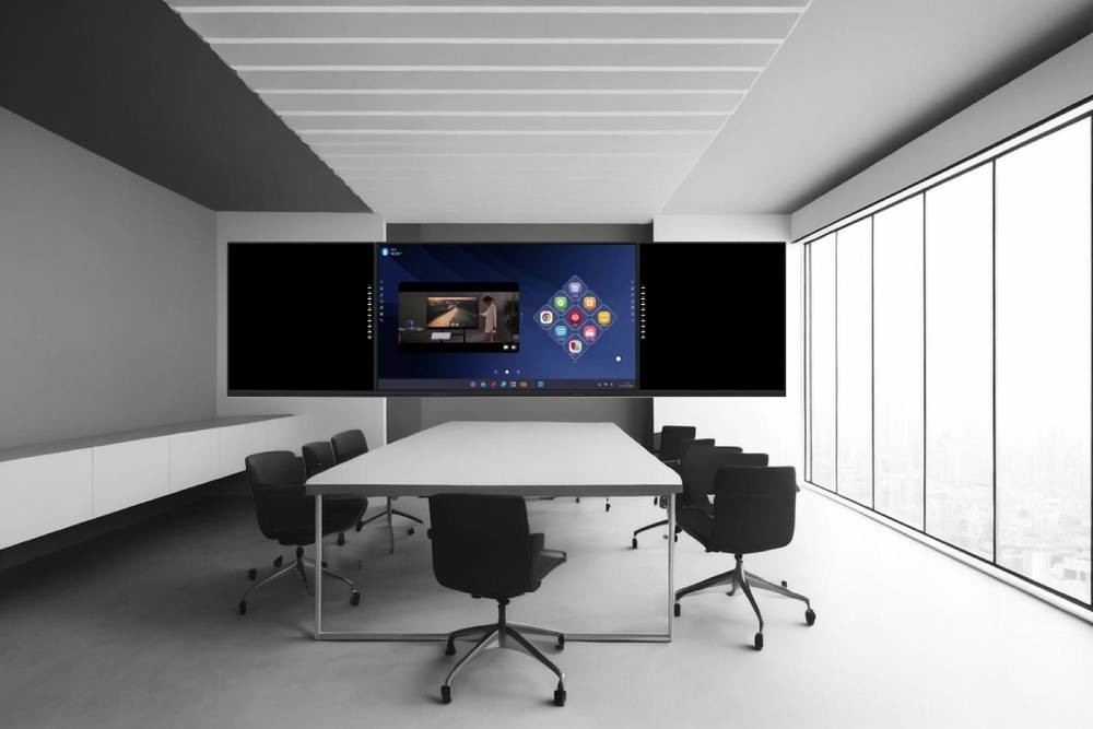 Tableau noir intelligent 86 98 pouces Tableau blanc Android Windows tout en un pour l'annotation Partager enregistrement Enseignement