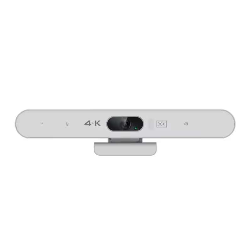 Installation facile en noir et blanc 4K Caméra Web vidéo de conférence Caméra USB AI Suivi automatique 2160p Caméra Web Suivi avec haut-parleur Son de la salle de conférence