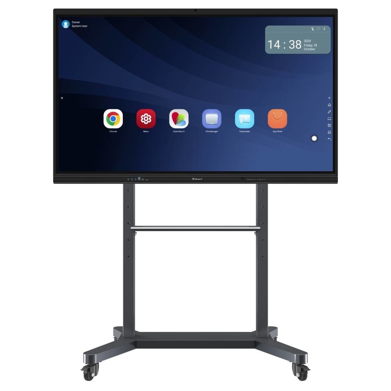 Écran tactile interactif Moniteur 75 pouces Ordinateur Android Wifi Bluetooth Hotspot Télécommande multi-utilisateur Internet Pour la salle de réunion du bureau de la classe