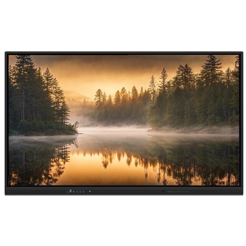 4K 65 75 86 98 110 pouces Panneau tempéré anti-éblouissement Interactif Smart Whiteboard IR Moniteur Super Slim Cadre d'ordinateur pour l'événement de formation de réunion scolaire