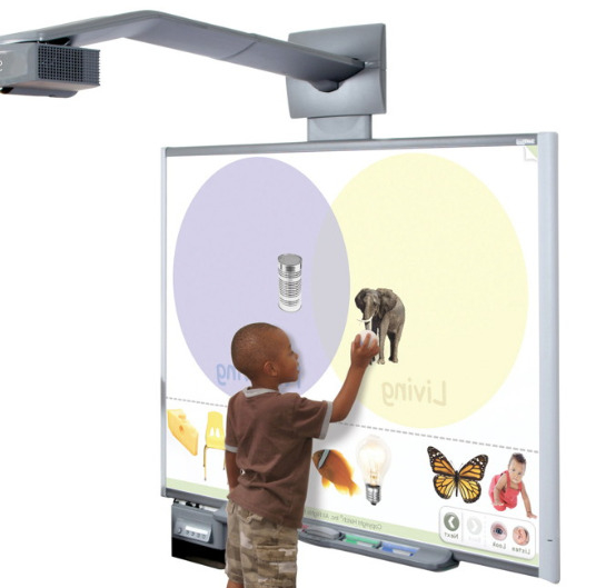Caractéristique 5 Technologie infrarouge pour une grande zone d'affichage et un soutien à la collaboration en classe dans le tableau blanc interactif Iboard