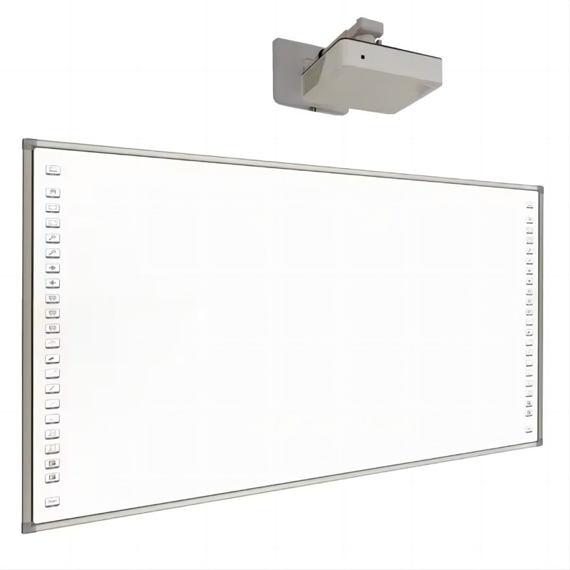 Caméra externe tout en un écran tactile tableau blanc avec couverture arrière en métal et caméra intégrée / externe en option