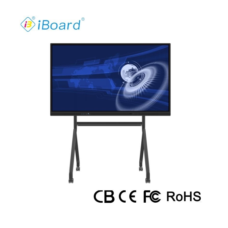 Écran tactile de tableau blanc numérique infrarouge de 75 pouces Écran tactile interactif pour la publicité des réunions en classe