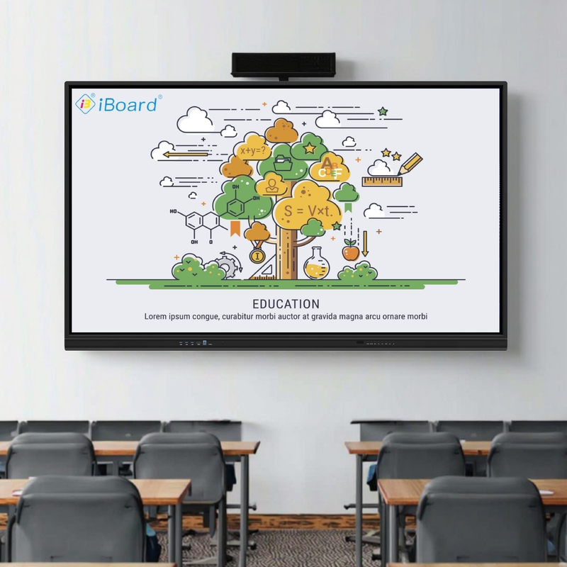 55 65 75 86 pouces 4K LCD interactif tableau blanc panneau numérique salle de classe électronique tableau numérique tableau intelligent pour l'enseignement