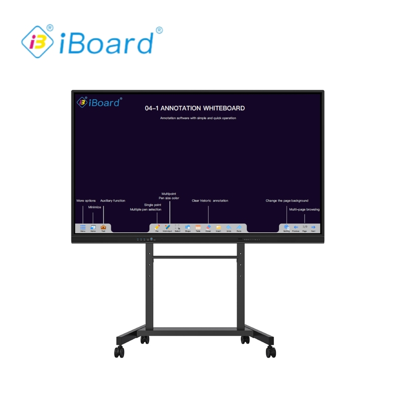 4 3 Ratio Iboard Tableau interactif avec connectivité VGA et Android 11 8 64G