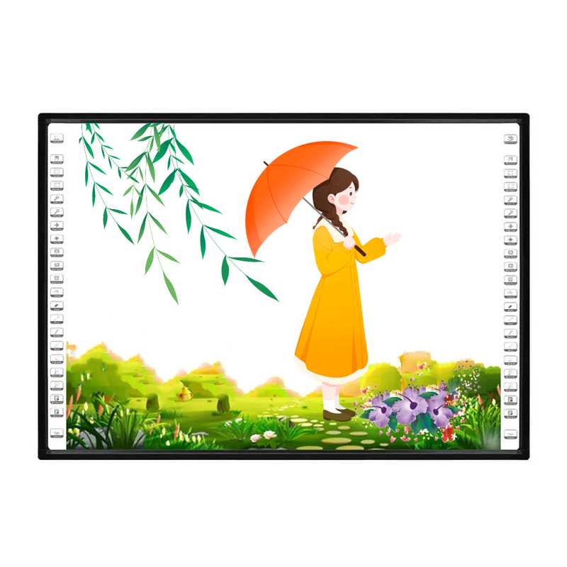 Surface en plastique brillant en céramique / lisse IR Interactive Whiteiboard Smart Touch Panel avec 22 touches instantanées de chaque côté pour une navigation rapide et facile