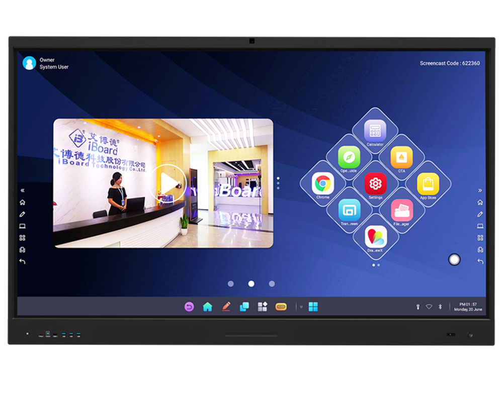 75 pouces IBoard Ultra HD 4K Résolution Interactive Display à écran plat