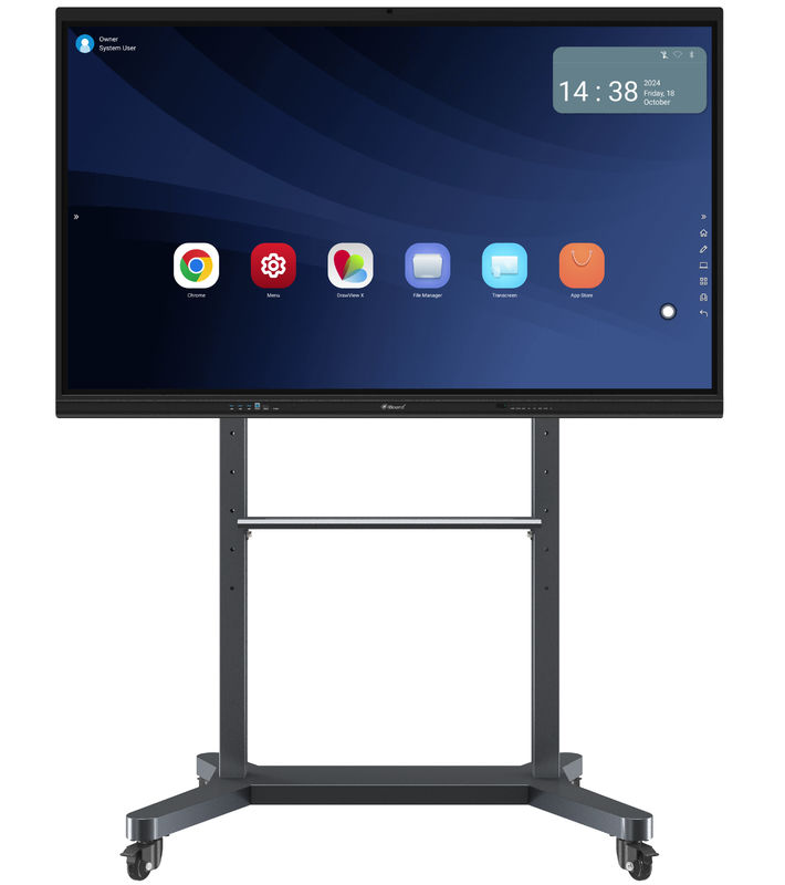 Tableau blanc interactif portable en noir avec interface USB d'étalonnage manuel et couleur OEM
