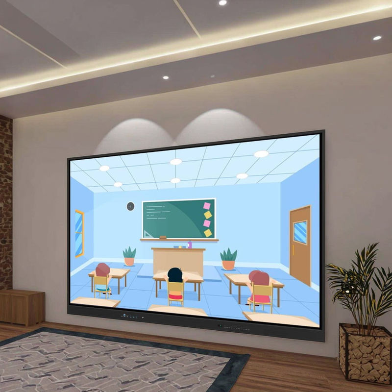 4K Android 14 Tableau interactif 86 pouces Multimédia Smart Whiteboard Écran tactile électronique pour les réunions de classe