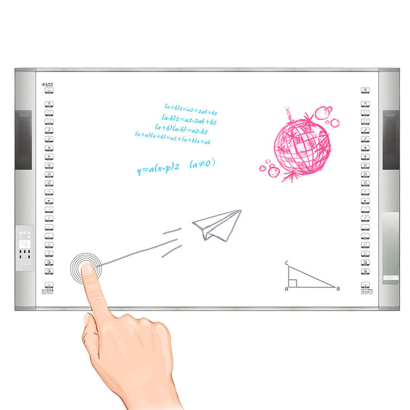 Tableau blanc interactif mobile avec support mobile intégré ou options de tableau blanc tout-en-un et entretien facile