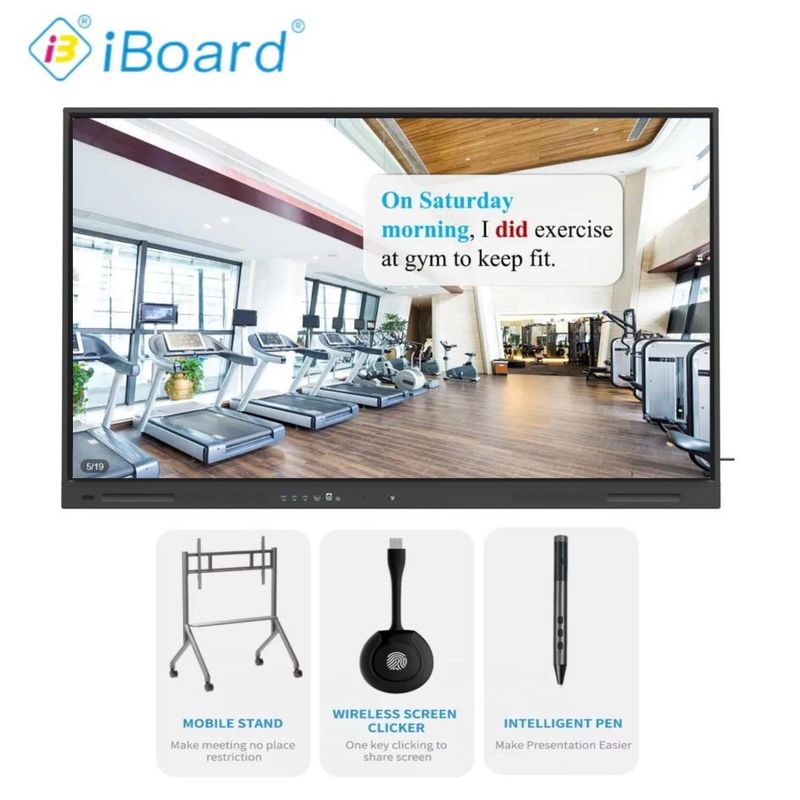 Affichage interactif Affichage tactile interactif Promethean Interactive Whiteboard Smart Whiteboard Affichage tactile électronique pour les réunions en classe