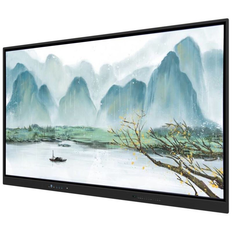 Tableau blanc interactif Iboard 75 pouces sorties USB Panneau tactile Affichage en noir cadre Couleur pour l'éducation Applications de bureau avec un logiciel puissant