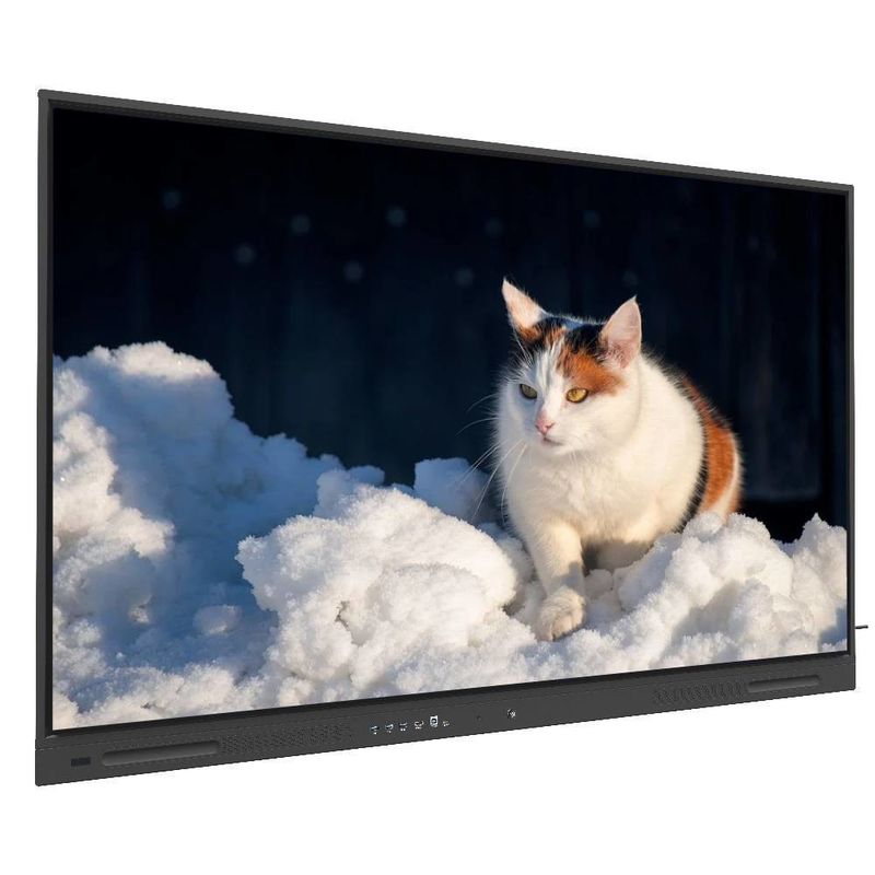 Tableau blanc interactif IR 450 nits 86 pouces Android 14 Touch Wifi VGA DP USB Ressources nuageuses Moniteur TV intelligent Pour l'utilisation de la formation au bureau de l'université