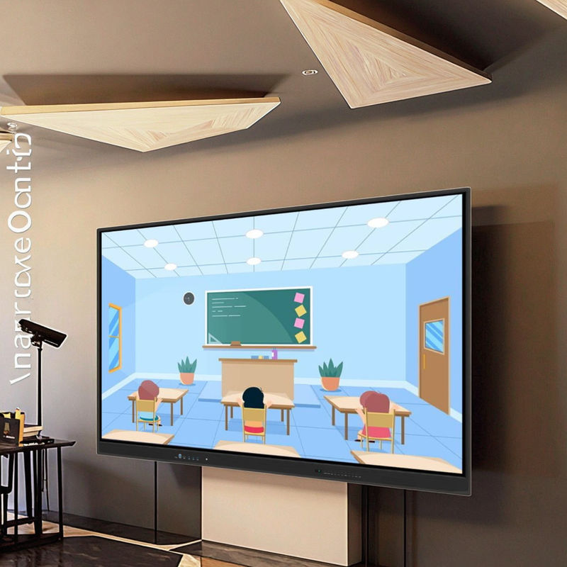 Prix d'usine 75 pouces Android Fenêtre système double écran tactile numérique interactif Smart TV tableau blanc pour les réunions de classe