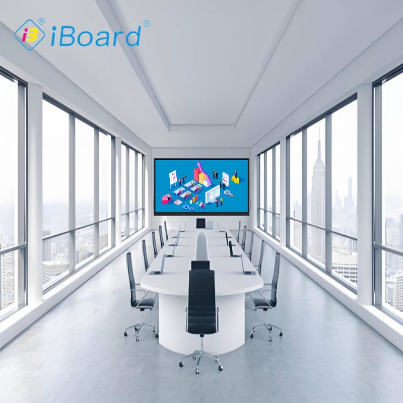 Écran plat interactif 98 pouces 4K UHD avec écran tactile intelligent et fonction d'IA de projection Tableau blanc intelligent pour salle de réunion