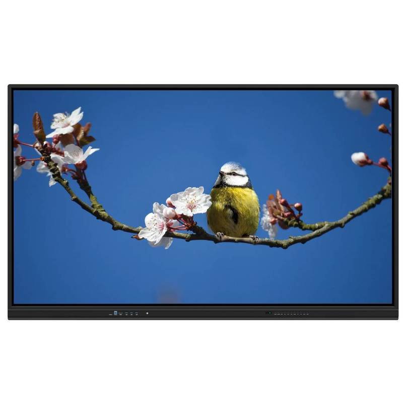 Tableau blanc interactif infrarouge 86 98 pouces Grand écran Moniteur Android WIFI Partage sans fil Projecteur Panneau haut-parleur Capteur lumineux Verre trempé Construit pour l'éducation Enseignement de bureau