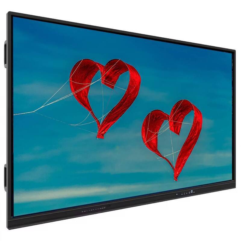 IBoard Factory Android 9.0 Interactive Flat Panel with 50,000 Hrs Lifetime and 40 Touch Points for Enhanced Teaching