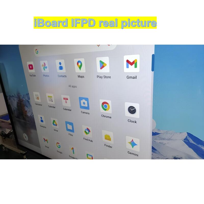 Panneau interactif populaire de 75 pouces avec résolution 4K, système Android intelligent et écran tactile pour salle de classe et bureau