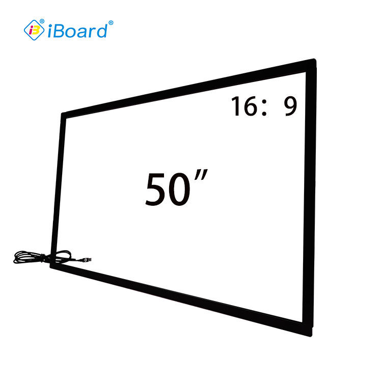 IBoard 32 " 43 " 50 " 55 " 65 " 75 " cadre infrarouge multi-touch superposé connexion USB pour écran tactile
