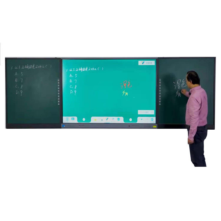 75 86 pouces Équipement éducatif 4K Écran tactile Meilleur panneau intelligent Interconnecté LCD Smart Blackboard
