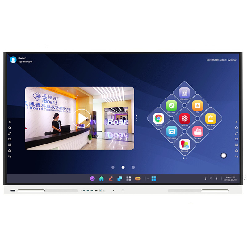 98 pouces iBoard Smart Board Interactif Panneau plat Pour la conférence d