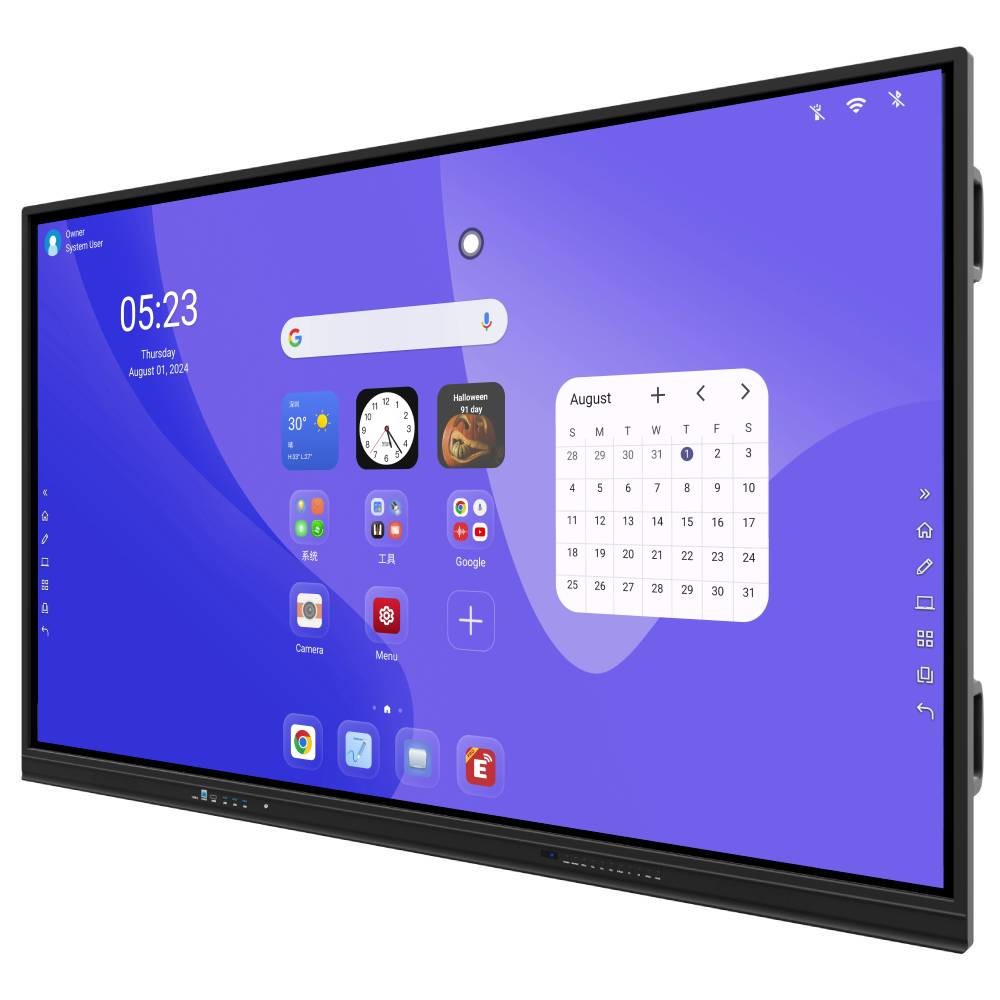 55/65/75/86 pouces 4K UHD Interactif Panneau plat Smart Whiteboard Affichage numérique Interactif Écran tactile Interactif