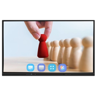Android 13 IR Interactive Whiteboard Touch à doigt 65 75 86 pouces 4K Smart Panel Affichage avec wifi RJ45 partage sans fil à partir d'un bloc-notes / téléphone / ordinateur portable pour les réunions de bureau scolaire